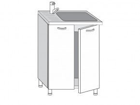 2.60.2мн Шкаф-стол на 600мм под накладную мойку с 2-мя дверцами в Советском - sovetskij.magazinmebel.ru | фото