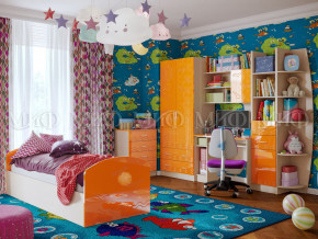 Детская комната Юниор-2 Оранжевый металлик в Советском - sovetskij.magazinmebel.ru | фото