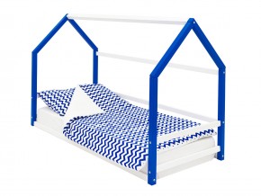 Детская кровать-домик Монтессори Svogen сине-белый в Советском - sovetskij.magazinmebel.ru | фото - изображение 1
