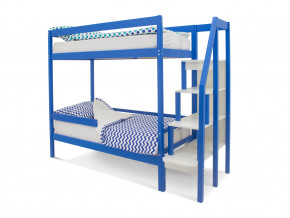 Двухъярусная кровать Svogen с бортиком синий в Советском - sovetskij.magazinmebel.ru | фото - изображение 1