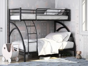 Двухъярусная кровать Виньола 2 Черная в Советском - sovetskij.magazinmebel.ru | фото - изображение 1