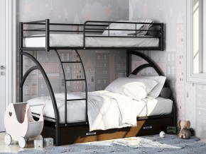 Двухъярусная кровать Виньола-2 Я черный в Советском - sovetskij.magazinmebel.ru | фото