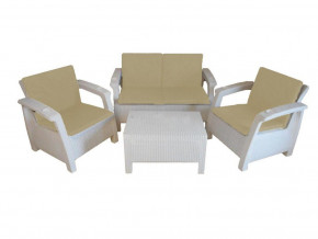 Комплект уличной мебели Yalta Premium Terrace Set белый в Советском - sovetskij.magazinmebel.ru | фото