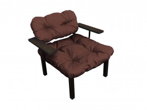 Кресло Дачное коричневая подушка в Советском - sovetskij.magazinmebel.ru | фото
