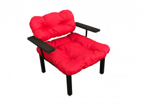 Кресло Дачное красная подушка в Советском - sovetskij.magazinmebel.ru | фото - изображение 1