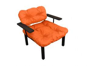 Кресло Дачное оранжевая подушка в Советском - sovetskij.magazinmebel.ru | фото