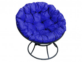 Кресло Папасан без ротанга синяя подушка в Советском - sovetskij.magazinmebel.ru | фото - изображение 1