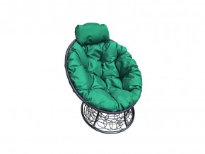 Кресло Папасан мини с ротангом зелёная подушка в Советском - sovetskij.magazinmebel.ru | фото - изображение 1