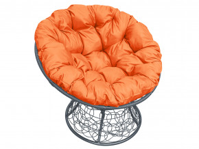 Кресло Папасан с ротангом оранжевая подушка в Советском - sovetskij.magazinmebel.ru | фото - изображение 1