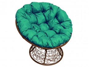 Кресло Папасан с ротангом зелёная подушка в Советском - sovetskij.magazinmebel.ru | фото