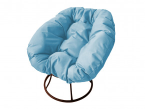 Кресло Пончик без ротанга голубая подушка в Советском - sovetskij.magazinmebel.ru | фото