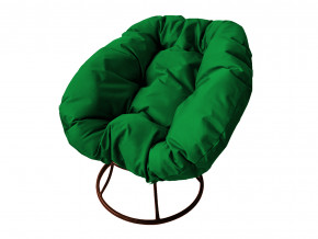 Кресло Пончик без ротанга зелёная подушка в Советском - sovetskij.magazinmebel.ru | фото