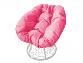 Кресло Пончик с ротангом розовая подушка в Советском - sovetskij.magazinmebel.ru | фото