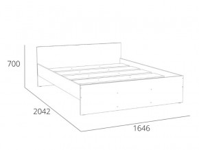 Кровать 1600 НМ 011.53 Симпл Белый Фасадный в Советском - sovetskij.magazinmebel.ru | фото - изображение 4
