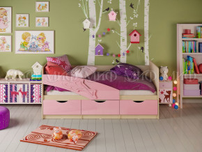 Кровать Дельфин 1600 Розовый металлик в Советском - sovetskij.magazinmebel.ru | фото