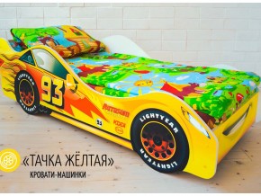 Кровать детская машина Тачка Желтая в Советском - sovetskij.magazinmebel.ru | фото
