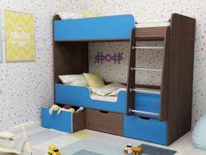 Кровать двухъярусная Малыш двойняшка бодега-голубой в Советском - sovetskij.magazinmebel.ru | фото - изображение 1