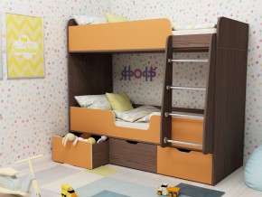 Кровать двухъярусная Малыш двойняшка бодега-оранжевый в Советском - sovetskij.magazinmebel.ru | фото - изображение 1