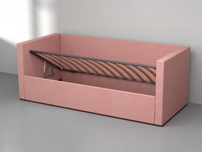 Кровать мягкая с подъёмным механизмом арт. 030 розовый в Советском - sovetskij.magazinmebel.ru | фото - изображение 2