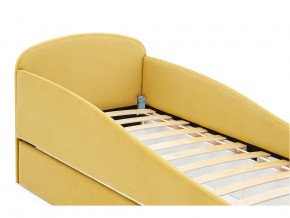 Кровать с ящиком Letmo горчичный (велюр) в Советском - sovetskij.magazinmebel.ru | фото - изображение 3