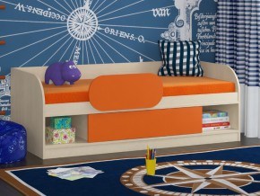 Кровать Соня 4 дуб молочный-оранжевый в Советском - sovetskij.magazinmebel.ru | фото - изображение 3