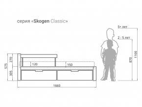 Кровать Svogen classic с ящиками и бортиком дерево-белый в Советском - sovetskij.magazinmebel.ru | фото - изображение 2