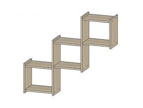 Полка Квадро ясень шимо светлый в Советском - sovetskij.magazinmebel.ru | фото