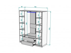 Шкаф Malta light H302 Белый в Советском - sovetskij.magazinmebel.ru | фото - изображение 2